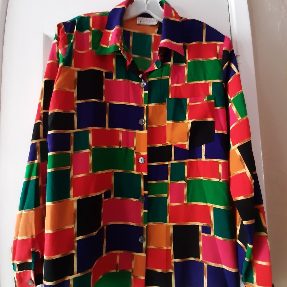 Color Block Blouse
